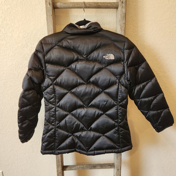 The North Face Girl's Black Puffer 550 Coat- Size XL (18) - Picture 2 of 10